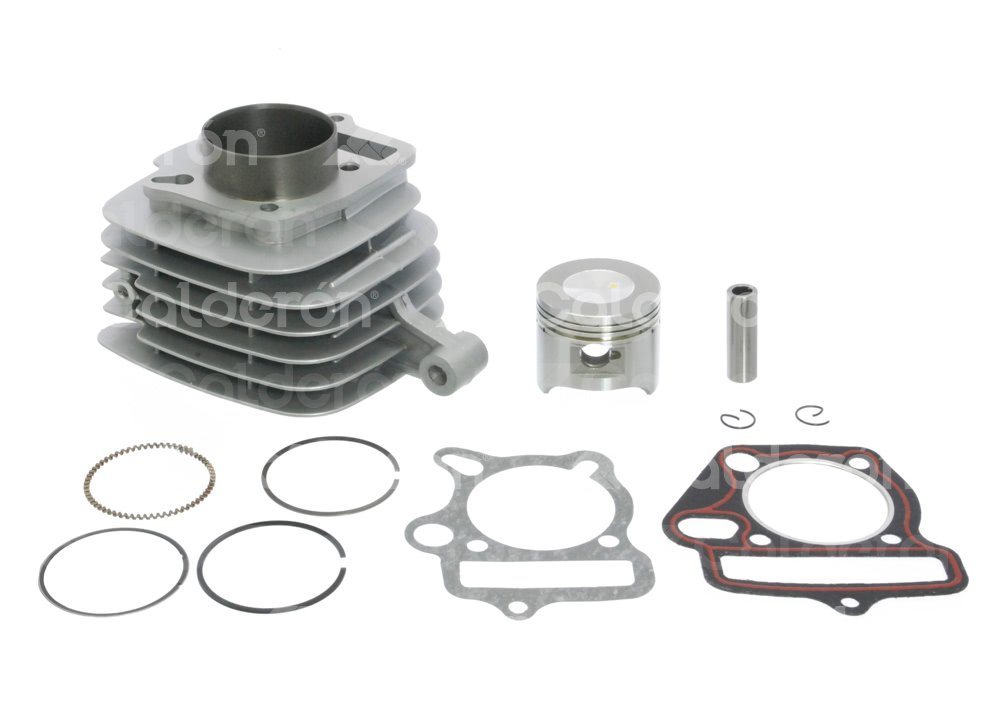 CILINDRO COMPLETO CON PISTON, ANILLO, PASADOR, SEGURO 52.4* ITALIKA AT110, X110, XT110, XT110RT;  VENTO SPECTRA ENCIL-2704-1002 IMPORTACION