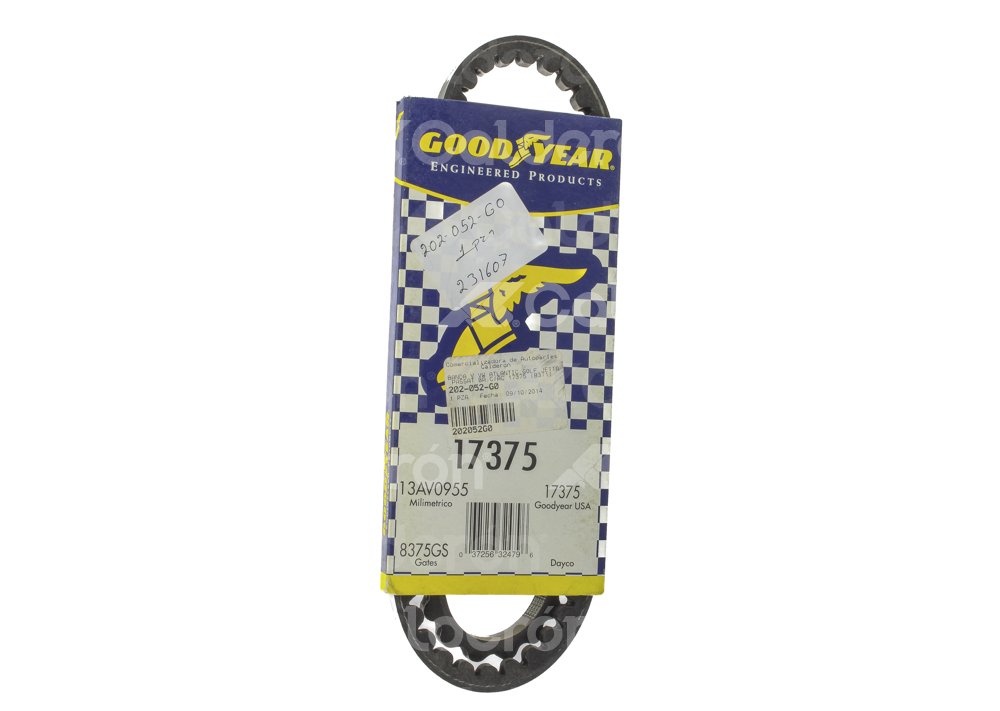 BANDA V VW ATLANTIC, GOLF, JETTA, PASSAT BA, CON AIRE ACONDICIONADO 17375 No. GATES: 8371 GOODYEAR