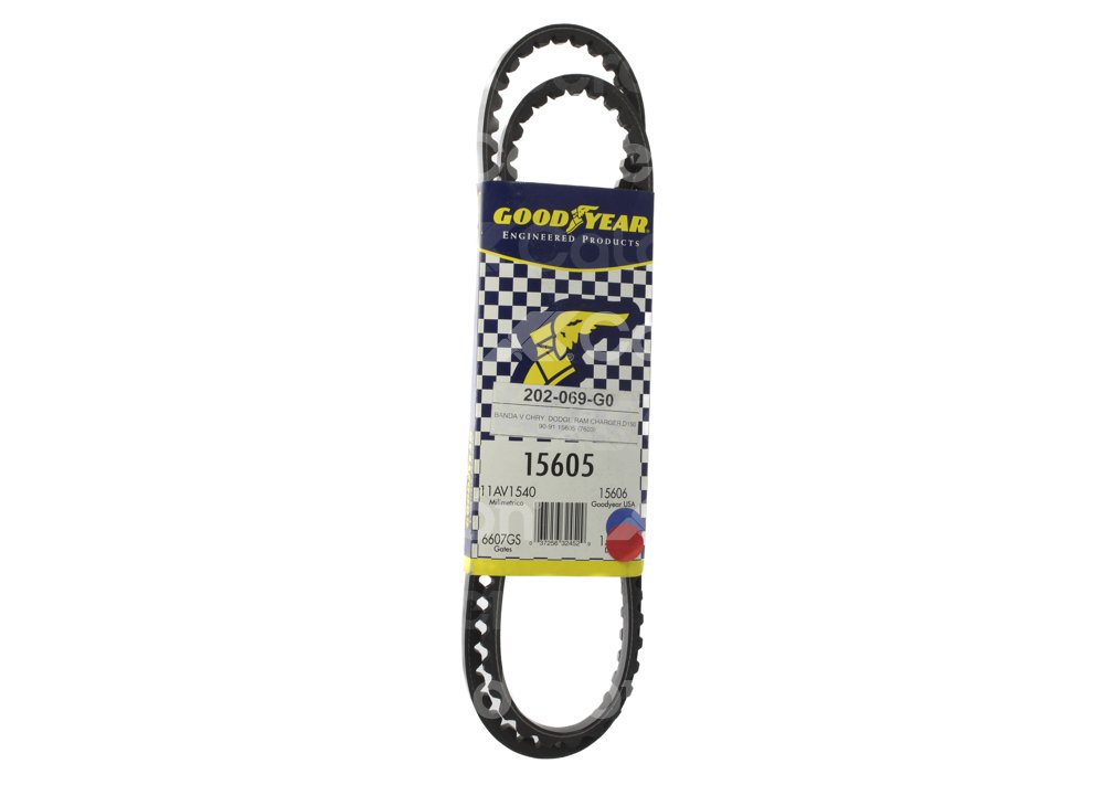 BANDA V CHRYSLER DODGE RAM CHARGER, D150 90-91 15605 No. GATES: 7603 GOODYEAR