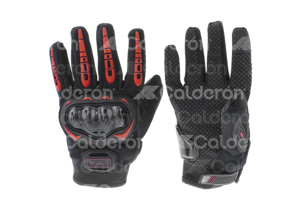 GUANTE MOTOCICLISTA TACTIL TOUCH PHOENIX ROJO (XXL) (JUEGO) GUA-7107-0020D QUMO