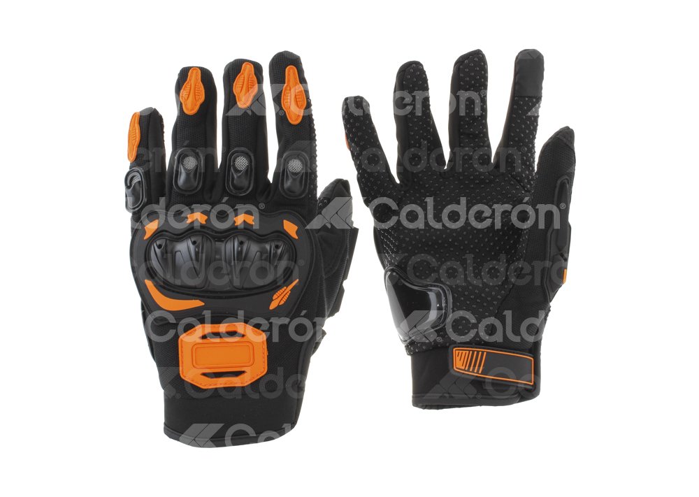 GUANTE MOTOCICLISTA SPEED NEON/NARANJA (XL) (JUEGO) GUA-7107-0025C QUMO