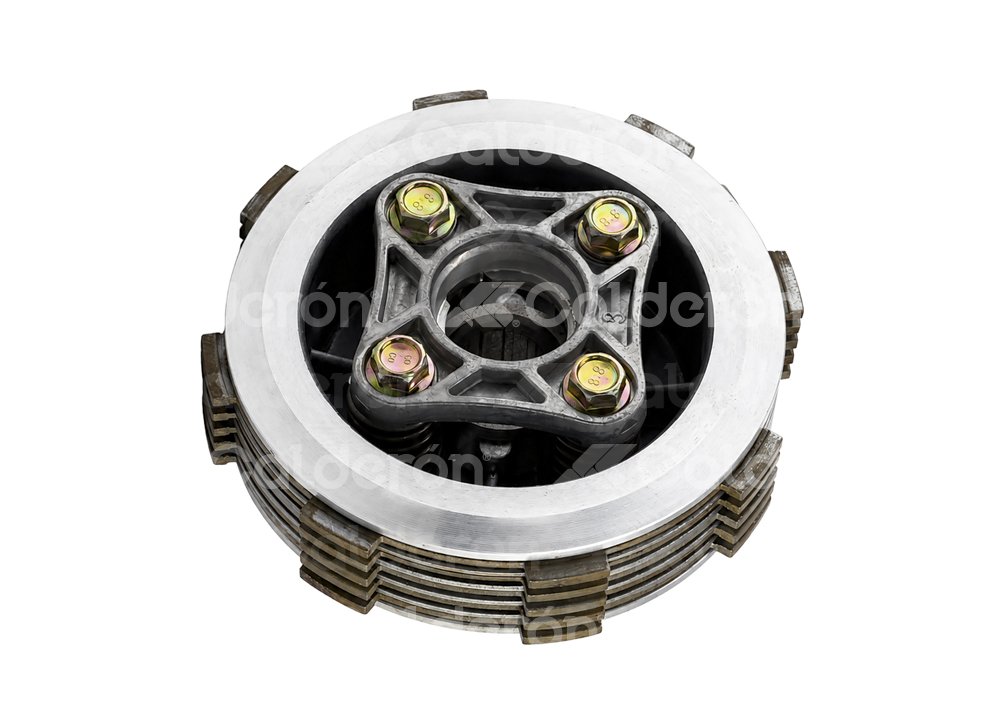 EMBRAGUE MOTOCICLETA COMPLETO 4 TORNILLOS SIN CAMPANA ITALIKA FT125 39912 QUMO